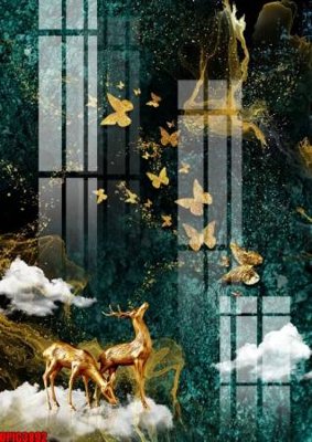 File ảnh file tranh bộ decor in treo tường tráng gương OPIC3892 (gốc) in Hiflex