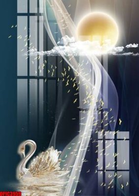 Tải file file tranh bộ decor in treo tường tráng gương OPIC3959 (gốc) in nhanh