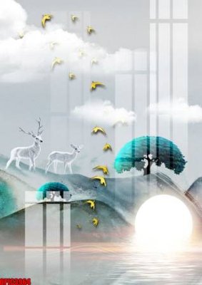 Mua file ảnh gốc file tranh bộ decor in treo tường tráng gương OPIC3964 (chất lượng cao)