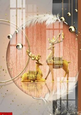 File tranh file tranh bộ decor in treo tường tráng gương OPIC3988 (gốc) in trên kính