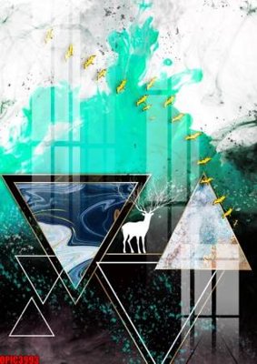 File tranh file tranh bộ decor in treo tường tráng gương OPIC3993 (gốc) chủ đề con người