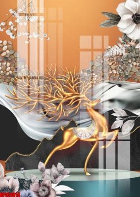 File gốc file tranh bộ decor in treo tường tráng gương OPIC4014 (in tráng gương) nghệ thuật