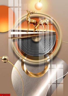 File tranh gốc file tranh bộ decor in treo tường tráng gương OPIC4028 (bản quyền) độc đáo