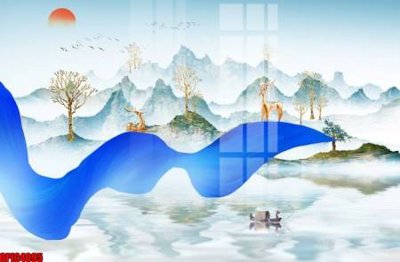 File tranh gốc file tranh bộ decor in treo tường tráng gương OPIC4095 (bản quyền) độc đáo