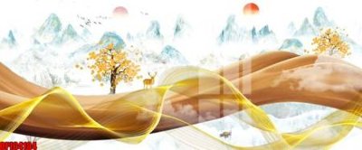 File in mica file tranh bộ decor in treo tường tráng gương OPIC4104 (ảnh gốc) đẹp