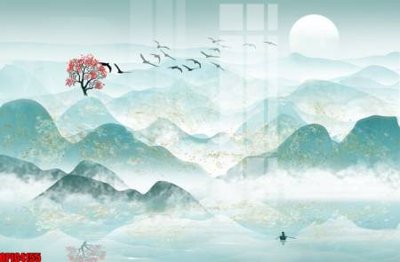 File PSD file tranh bộ decor in treo tường tráng gương OPIC4155 (gốc) tách lớp chi tiết