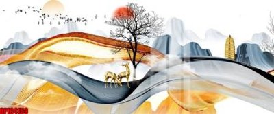 Tải file file tranh bộ decor in treo tường tráng gương OPIC4159 (gốc) in trên mọi chất liệu