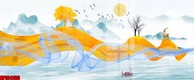 Tải file file tranh bộ decor in treo tường tráng gương OPIC4166 (gốc) in ấn chất lượng