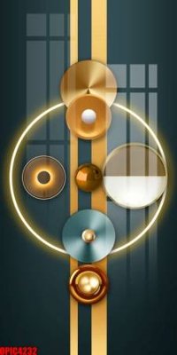 File in trần file tranh bộ decor in treo tường tráng gương OPIC4232 (bản gốc 3D) sống động