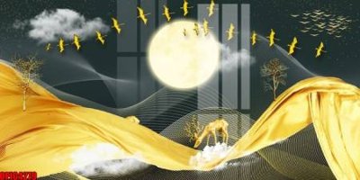 File ảnh file tranh bộ decor in treo tường tráng gương OPIC4279 (gốc) trang trí khách sạn