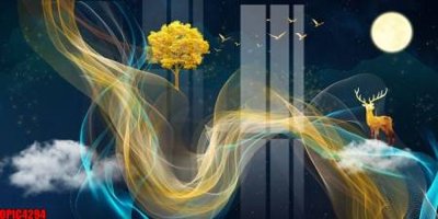 Tải file gốc file tranh bộ decor in treo tường tráng gương OPIC4294 (in không vỡ ảnh)