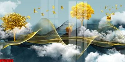 Download file gốc file tranh bộ decor in treo tường tráng gương OPIC4303 (in mica) trong suốt