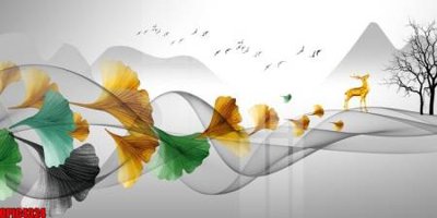 File PSD file tranh bộ decor in treo tường tráng gương OPIC4324 (bản gốc) đã tách nền