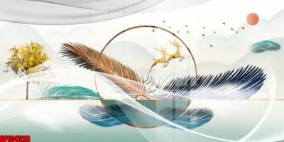 File gốc in ấn file tranh bộ decor in treo tường tráng gương OPIC4328 độ phân giải cao