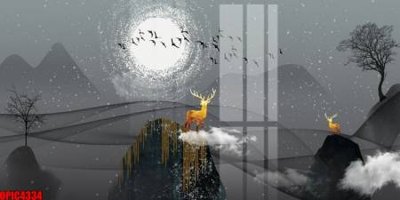 File tranh file tranh bộ decor in treo tường tráng gương OPIC4334 (ảnh gốc) sắc nét hoàn hảo