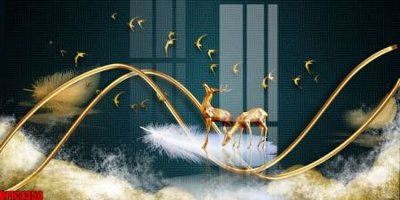 File tranh ảnh gốc file tranh bộ decor in treo tường tráng gương OPIC4350 dùng cho in khổ lớn