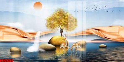 Download file file tranh bộ decor in treo tường tráng gương OPIC4365 (gốc) in mica ốp bếp