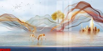 File ảnh gốc file tranh bộ decor in treo tường tráng gương OPIC4367 không vỡ nét