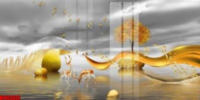 File gốc file tranh bộ decor in treo tường tráng gương OPIC4372 (in 3D) nghệ thuật