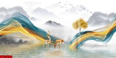 File gốc file tranh bộ decor in treo tường tráng gương OPIC4384 (chủ đề hiện đại) trang trí