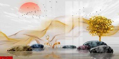 File tranh ảnh gốc file tranh bộ decor in treo tường tráng gương OPIC4386 dùng cho in khổ lớn