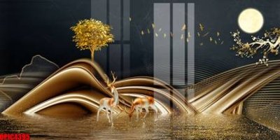 Tải file gốc file tranh bộ decor in treo tường tráng gương OPIC4395 (in khổ lớn) quảng cáo