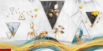 File gốc file tranh bộ decor in treo tường tráng gương OPIC4396 (in lụa) trang trí tường