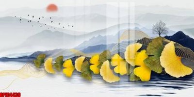 Hình ảnh file gốc in trần nhà file tranh bộ decor in treo tường tráng gương OPIC4439