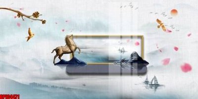 File ảnh file tranh bộ decor in treo tường tráng gương OPIC4471 (gốc) trang trí khách sạn