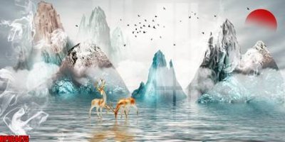 File gốc file tranh bộ decor in treo tường tráng gương OPIC4475 (cho in ấn) từ Filetranh.com