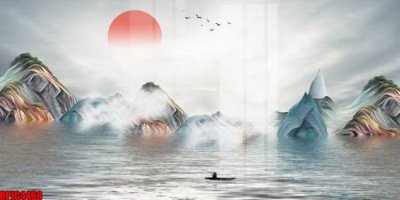 Tải về hình ảnh gốc file tranh bộ decor in treo tường tráng gương OPIC4488 sắc nét