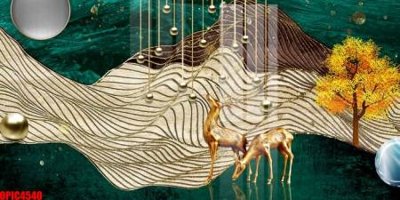 File ảnh file tranh bộ decor in treo tường tráng gương OPIC4540 (gốc) in standee