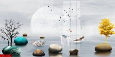 Tệp tin gốc file tranh bộ decor in treo tường tráng gương OPIC4572 (dùng cho in ấn) chuyên nghiệp