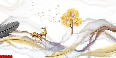 File gốc file tranh bộ decor in treo tường tráng gương OPIC4609 (PNG) nền trong suốt