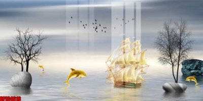 File in ấn file tranh bộ decor in treo tường tráng gương OPIC4616 (bản gốc) sắc nét