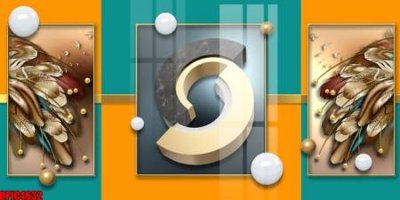 File gốc file tranh bộ decor in treo tường tráng gương OPIC4632 (PNG) không nền chất lượng