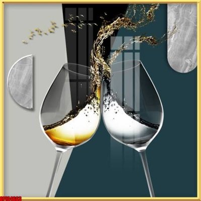 File gốc file tranh bộ decor in treo tường tráng gương OPIC4663 (thiết kế) cho in ấn