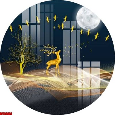 Mua file gốc file tranh bộ decor in treo tường tráng gương OPIC4682 (PSD) tại Filetranh.com