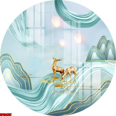 File PSD in ấn file tranh bộ decor in treo tường tráng gương OPIC4707 (chất lượng cao)