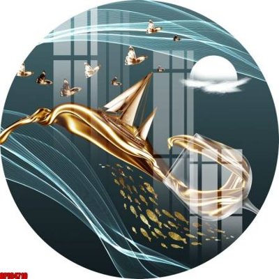 File gốc file tranh bộ decor in treo tường tráng gương OPIC4710 (in mica) cắt laser