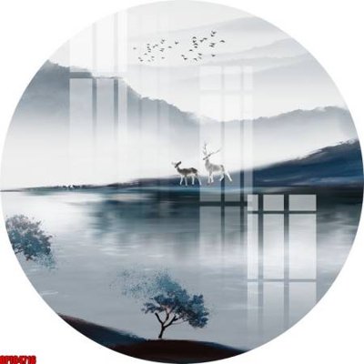 File ảnh file tranh bộ decor in treo tường tráng gương OPIC4716 (gốc) in quảng cáo ngoài trời