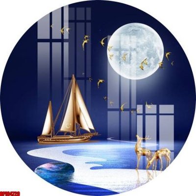 File gốc file tranh bộ decor in treo tường tráng gương OPIC4720 (in ấn) màu sắc trung thực