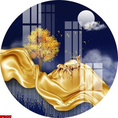 File in trần file tranh bộ decor in treo tường tráng gương OPIC4747 (bản gốc) mây trời