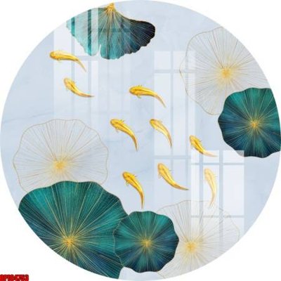 File tranh in trần 3D file tranh bộ decor in treo tường tráng gương OPIC4753 (ảnh gốc)