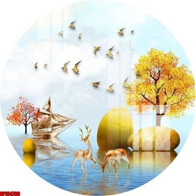 File gốc file tranh bộ decor in treo tường tráng gương OPIC4780 (in lụa) trang trí tường