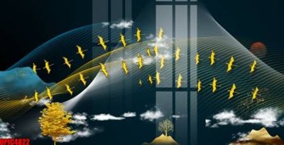 File gốc file tranh bộ decor in treo tường tráng gương OPIC4822 (chuẩn màu) cho in offset