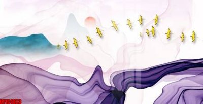 File tranh file tranh bộ decor in treo tường tráng gương OPIC4823 (bản gốc) in lụa dán tường