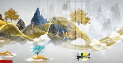 File gốc file tranh bộ decor in treo tường tráng gương OPIC4841 (in ấn) màu sắc trung thực