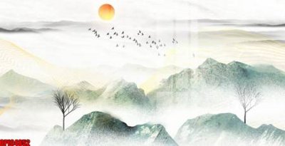 Hình ảnh file gốc file tranh bộ decor in treo tường tráng gương OPIC4852 cho in UV