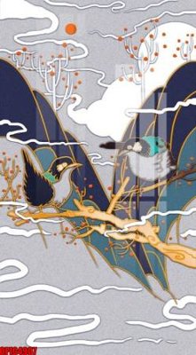 File gốc file tranh bộ decor in treo tường tráng gương OPIC4907 (in mica) làm bảng hiệu